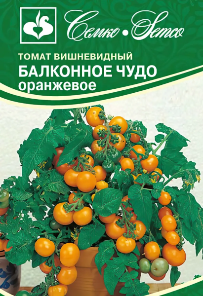 Томат Балконное Чудо оранжевое (пакет 0,05 г)