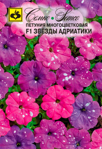 Цветы Петуния Звезды Адриатики  (пакет 6 шт.)
